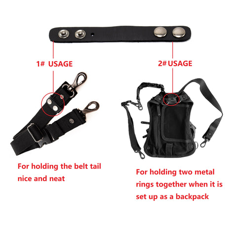 Multi-Use Belt & Extension & leather Belt Keeper