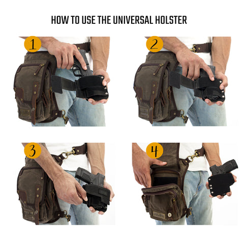 Adjustable Universal Velcro Holster for CCW